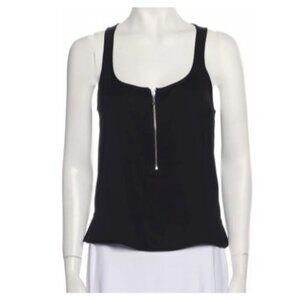 Hope Black Zipper Tank